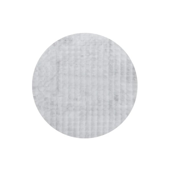 Světle šedý pratelný kulatý koberec ø 200 cm Bubble Grey – Mila Home