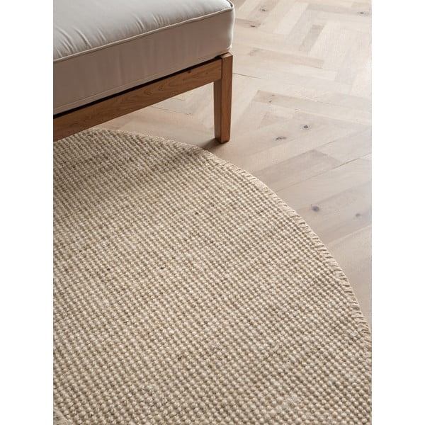 Krémový jutový kulatý koberec ø 200 cm Bouclé Jaipur – Hanse Home-image-2