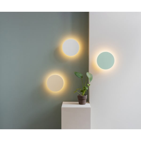 Světle žluté LED nástěnné svítidlo s časovačem/na dálkové ovládání na USB ø 19 cm Dot – Remember-image-1