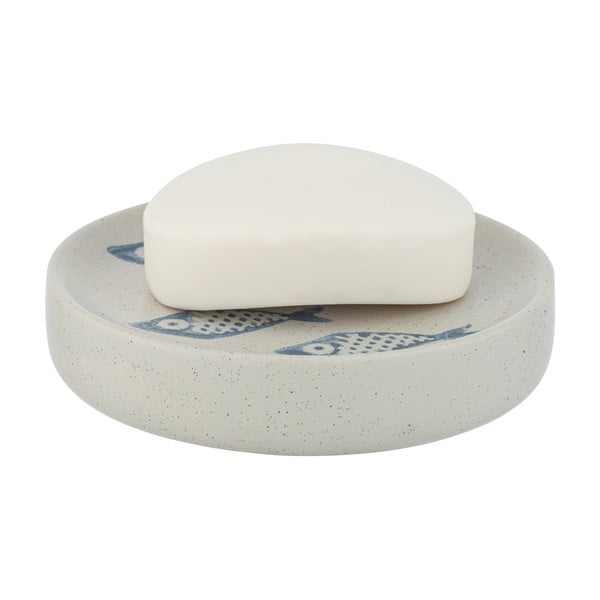 Bílo-modrá keramická mýdlenka Wenko Aquamarin-image-2
