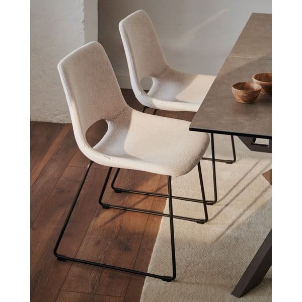 Béžová jídelní židle Zahara – Kave Home-image-2