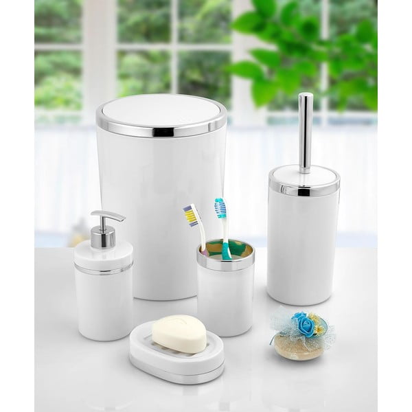 Bílá sada doplňků do koupelny – Oyo Concept-image-1