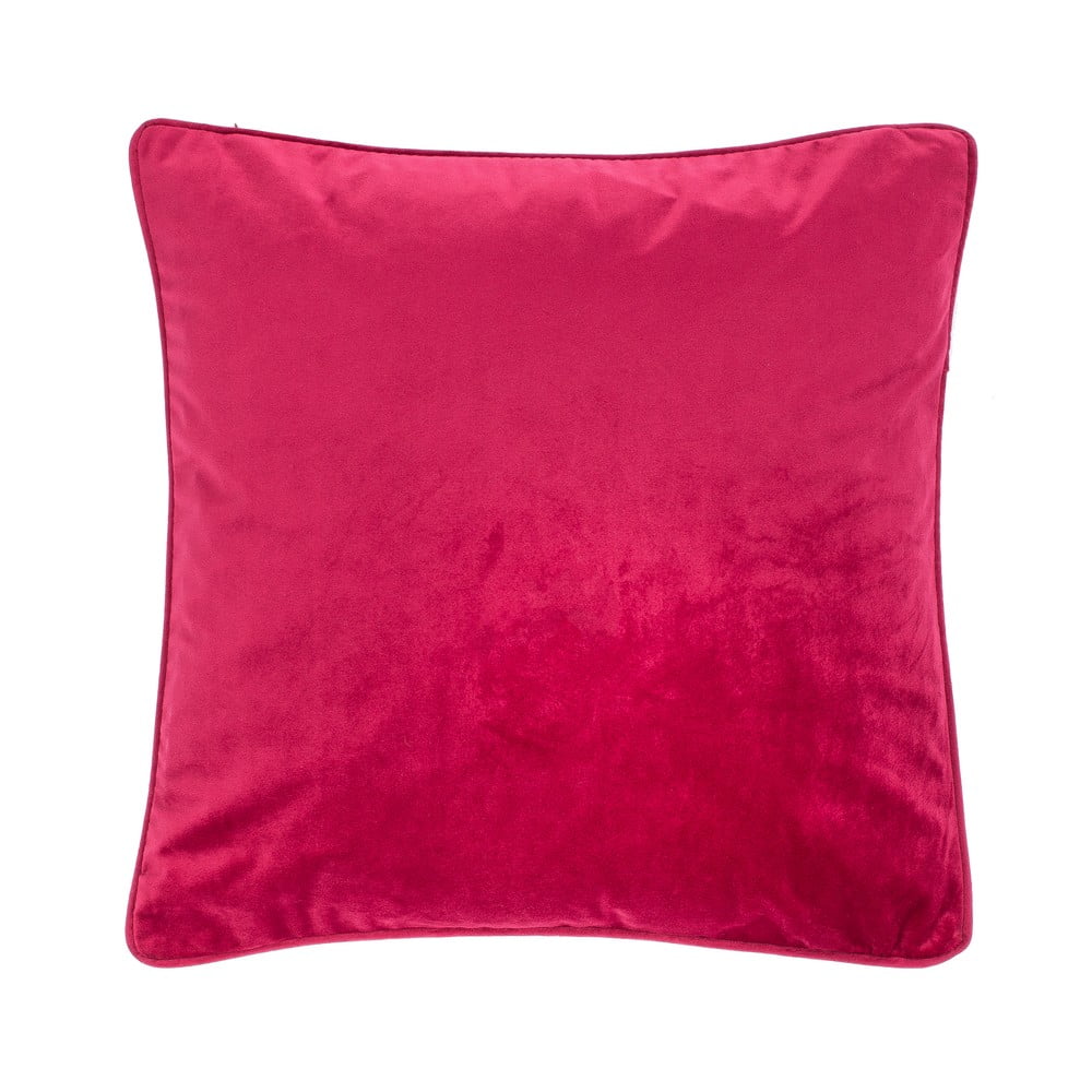 Tmavě růžový polštář Tiseco Home Studio Velvety, 45 x 45 cm