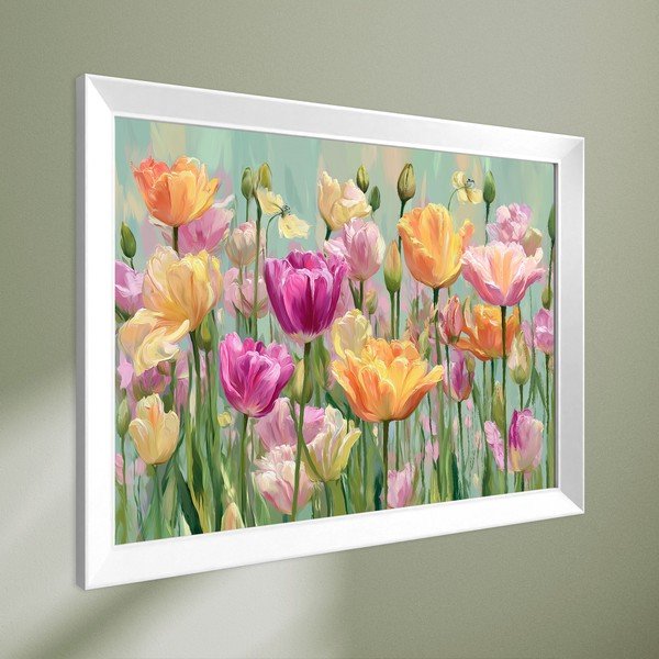 Tištěný obraz s rámem 75x56 cm Spring Tulip – Styler-image-4