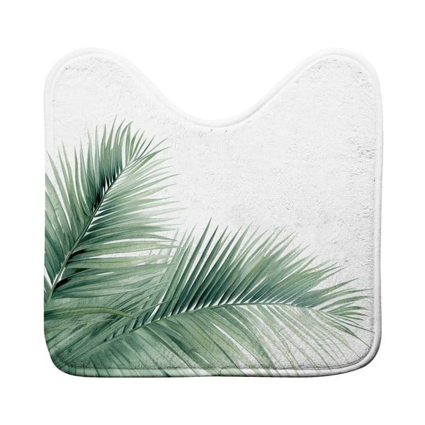 Bílá/zelená WC koupelnová předložka 45x45 cm Havane – douceur d'intérieur