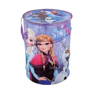 Textilní úložný koš s víkem Domopak Frozen, výška 50 cm