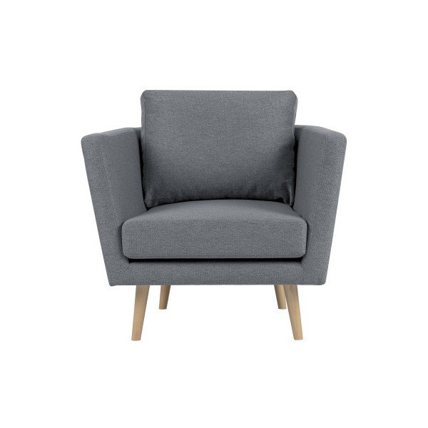 Světle šedé křeslo Mazzini Sofas Cactus