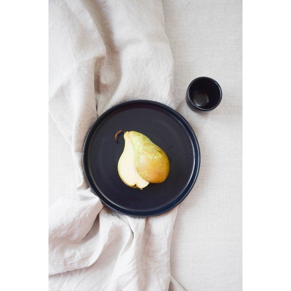 Černý kameninový velký talíř ÅOOMI Luna, ø 27,5 cm-image-3