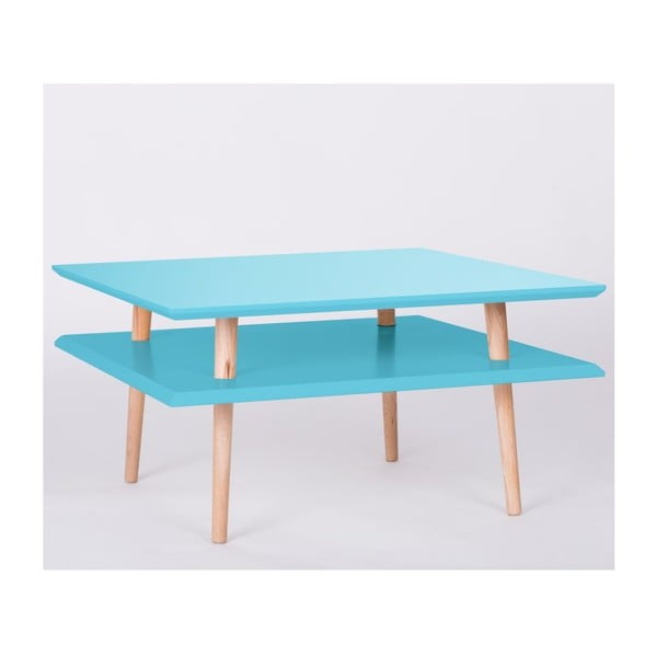 Konferenční stolek UFO Square Dark Turquoise, 68 cm (šířka) a 35 cm (výška)