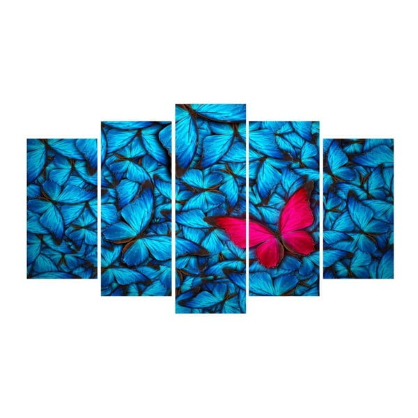 Vícedílný obraz 3D Art Azul Feel, 102 x 60 cm