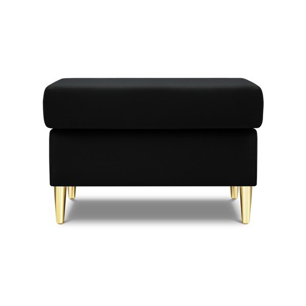 Černá sametová podnožka Kyoto – Cosmopolitan Design-image-1