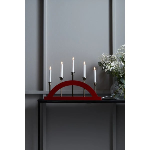 Červená vánoční světelná dekorace Bridge – Markslöjd-image-1