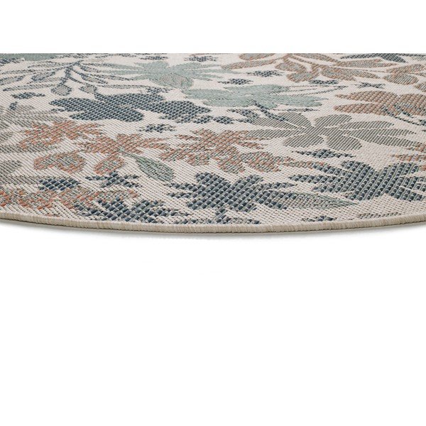 Béžovo-zelený venkovní koberec Universal Floral, ø 115 cm-image-2