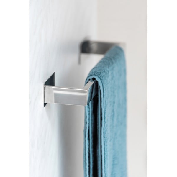 Samodržící držák na ručníky z nerezové oceli v leskle stříbrné barvě Genova – Wenko-image-1