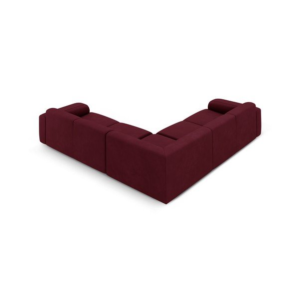 Vínová rohová pohovka (variabilní roh/do L) Molino – Micadoni Home-image-2