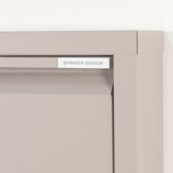 Taupe kovový výklopný botník 50x169x15 cm Billy – Spinder Design-image-4