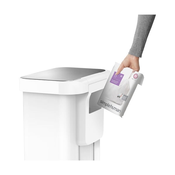 Pedálový ocelový odpadkový koš 45 l - simplehuman-image-4