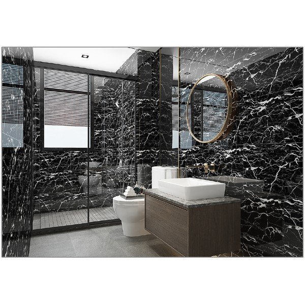 Samolepicí panely na zeď v sadě  6 ks 60x30 cm Nero Marquina – SP TREND-image-3