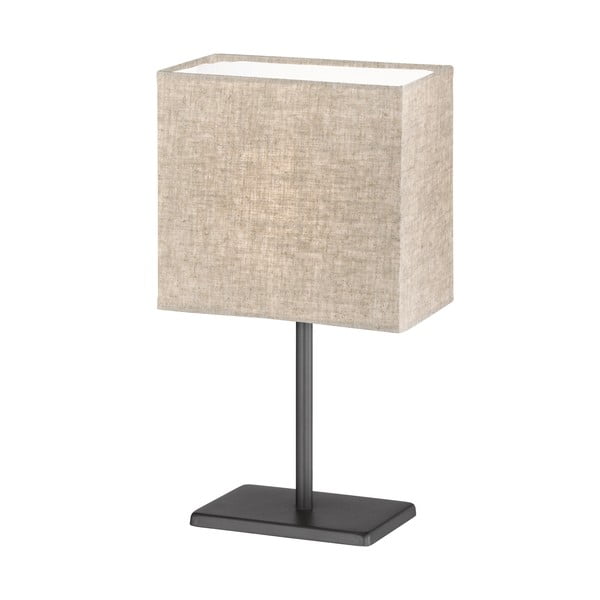 Černo-béžová stolní lampa s textilním stínidlem (výška 30 cm) Kate – Fischer & Honsel