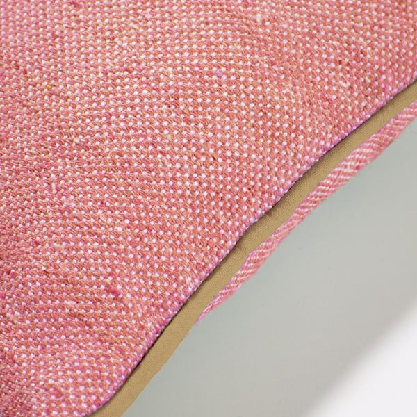 Růžový povlak na polštář z recyklovaného plastu Kave Home Dalila, 30 x 50 cm-image-1