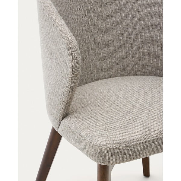 Béžové čalouněné jídelní křeslo Darice – Kave Home-image-1