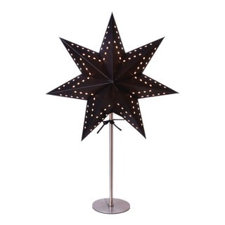 Černá světelná dekorace Star Trading Bobo, výška 51 cm