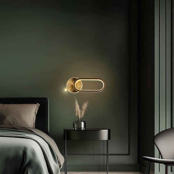 LED nástěnné svítidlo ve zlaté barvě Monet – Candellux Lighting-image-3
