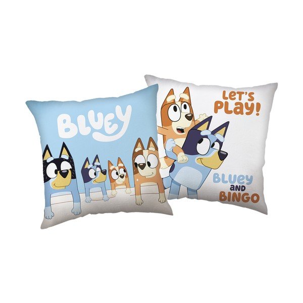 Dětský polštářek ø 40 cm Bluey "Let´s Play" – Jerry Fabrics