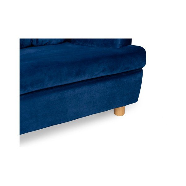 Tmavě modré křeslo ušák SKANDICA Ingrid Navy Blue-image-3