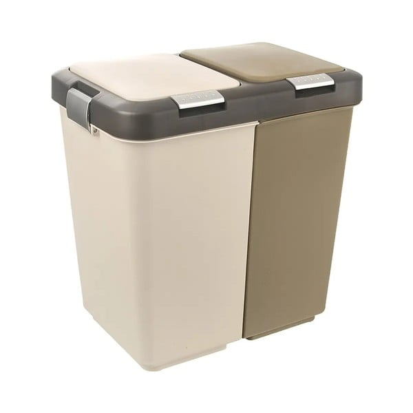 Plastový odpadkový koš na tříděný odpad 20 l Duo Dust – Orion
