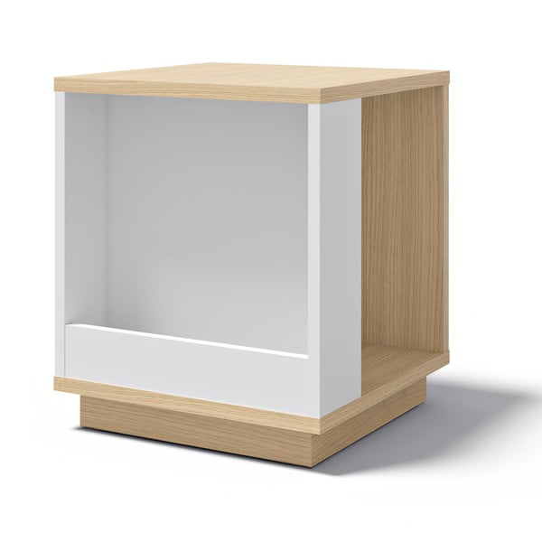 Odkládací stolek v dekoru dubu 40x40 cm Ella - TemaHome-image-3