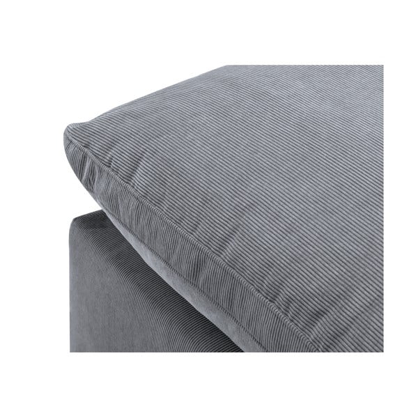Šedá rohová část modulární manšestrové pohovky Windsor & Co Sofas Galaxy, pravý roh-image-4