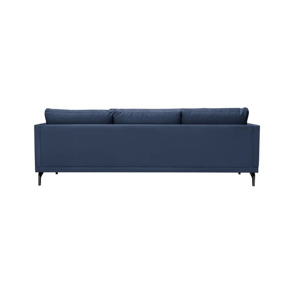Tmavě modrá pohovka s podnožím v černé barvě Windsor & Co Sofas Jupiter-image-3