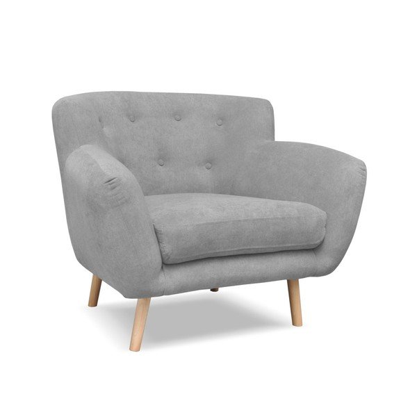 Světle šedé křeslo Cosmopolitan design London-image-2