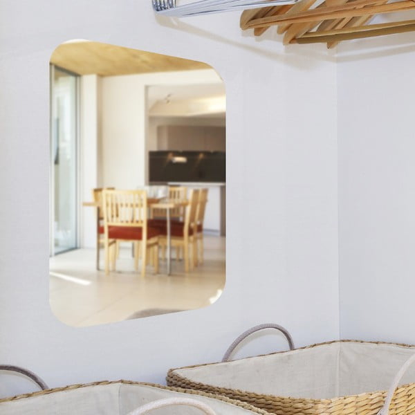 Zrcadlová adhezivní samolepka Ambiance Rectangle, 42 x 27 cm-image-1