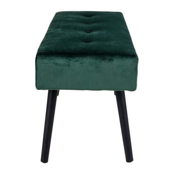 Tmavě zelená sametová lavice Bonami Essentials Skiby-image-2