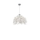 Bílé závěsné svítidlo Reality Pendant Leavy, výška 150 cm