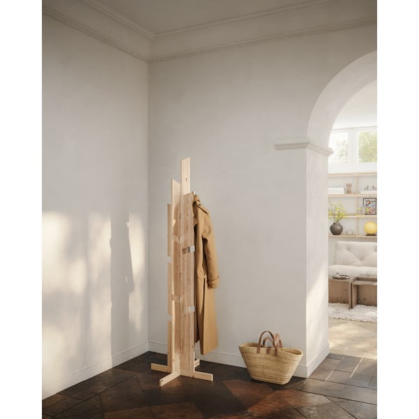 Věšák z borovicového dřeva v přírodní barvě 60x186 cm Keeper – Karup Design-image-1