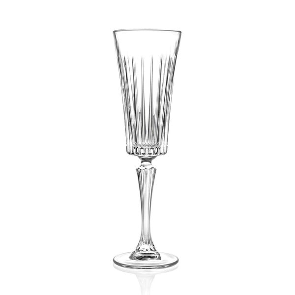 Sada 6 křišťálových sklenic na sekt RCR Cristalleria Italiana Edvige, 210 ml