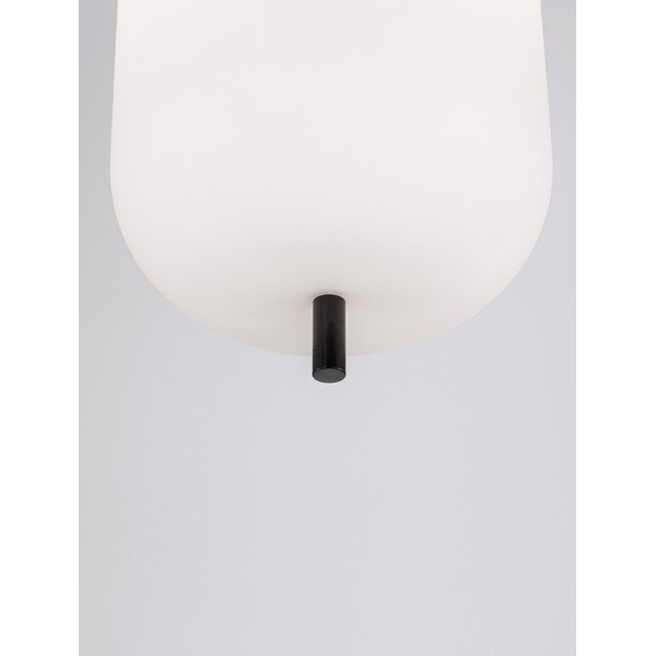 Bílé/černé skleněné závěsné svítidlo ø 22 cm Lato – Nova Luce-image-4