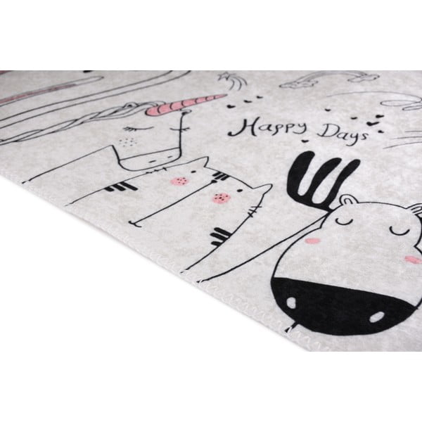 Slonovinový pratelný dětský koberec 120x180 cm Animal Kingdom – Vitaus-image-2