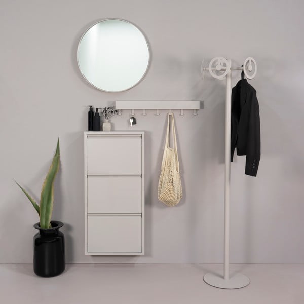 Taupe kovový výklopný botník 50x103x15 cm Billy – Spinder Design-image-4