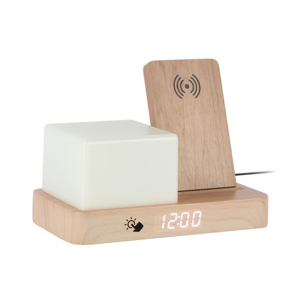 Digitální/stolní budík s bezdrátovou nabíječkou Retro LED Night Light – Karlsson-image-2