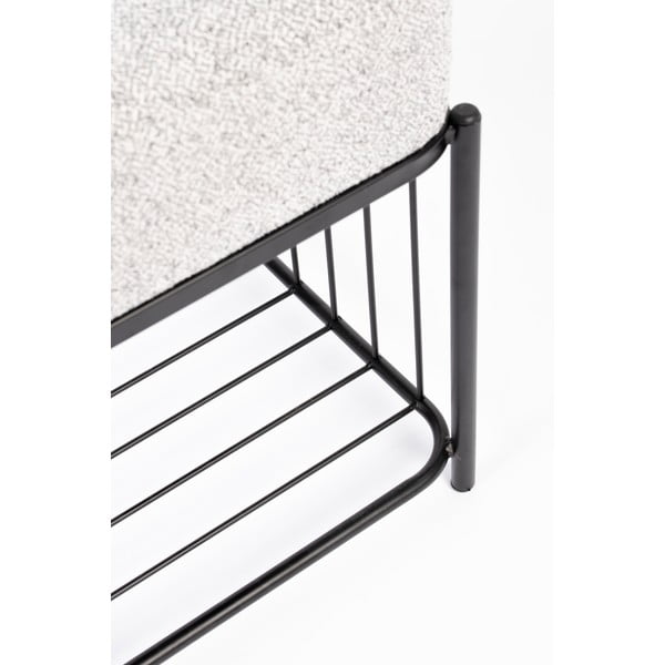 Světle šedý taburet Milou – White Label-image-4