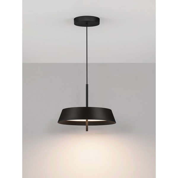 Matně černé hliníkové LED stmívatelné závěsné svítidlo ø 45 cm Velio – Nova Luce-image-2