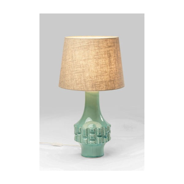 Tyrkysová stolní lampa Kare Design Braid