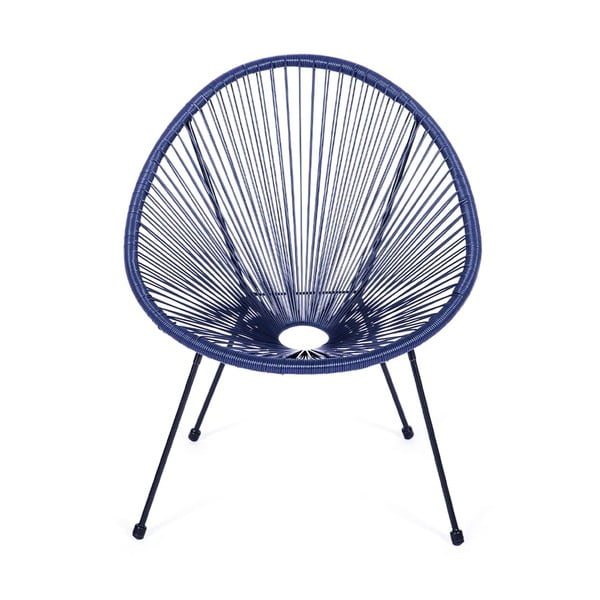 Modré kovové/plastové zahradní křeslo Avocado Comfort – Bonami Selection