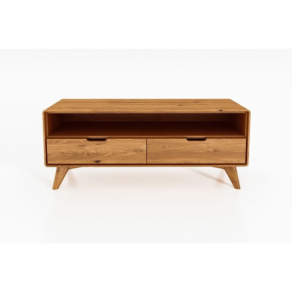 TV stolek z dubového dřeva 120x48 cm Greg - The Beds-image-2