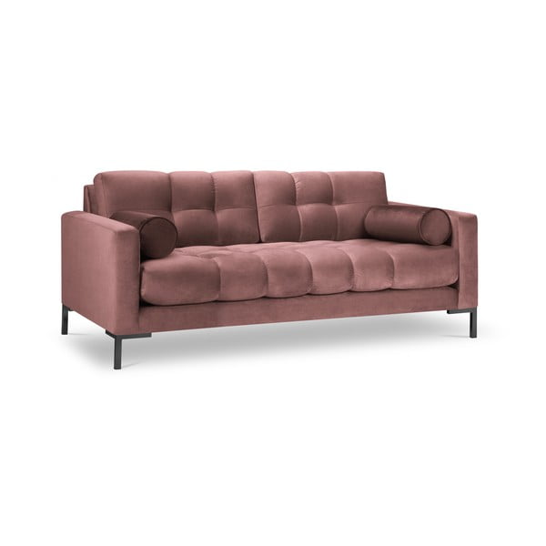 Růžová sametová pohovka Cosmopolitan Design Bali-image-2