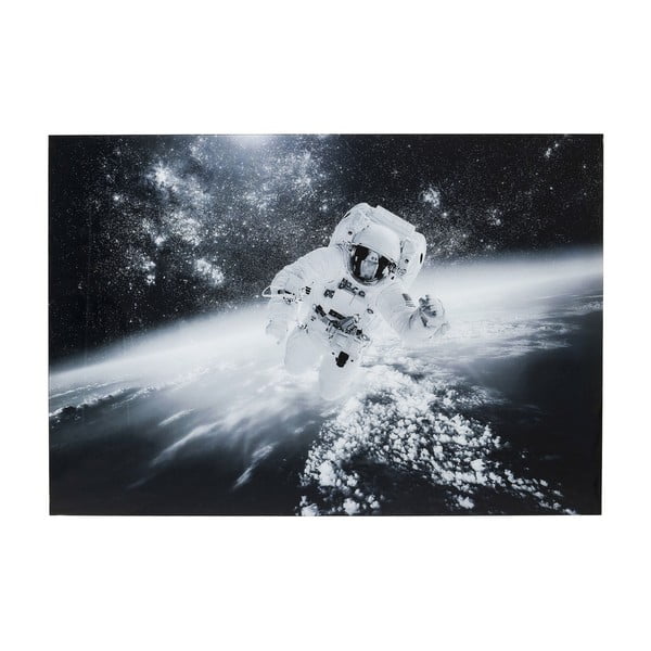 Zasklený černobílý obraz Kare Design Glass Man in the Sky, 150 x 100 cm